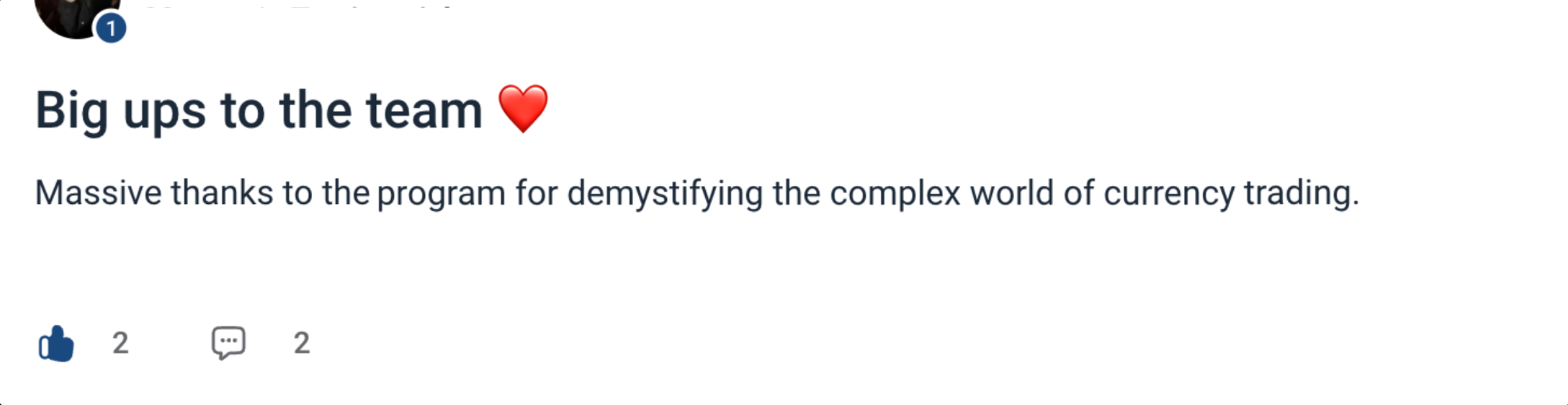Orion's Apex Trading Lab testimonial